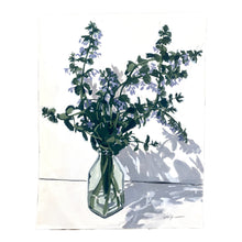 Load image into Gallery viewer, Flowers in a Vase with Shadows—Still Life Gouache Painting
